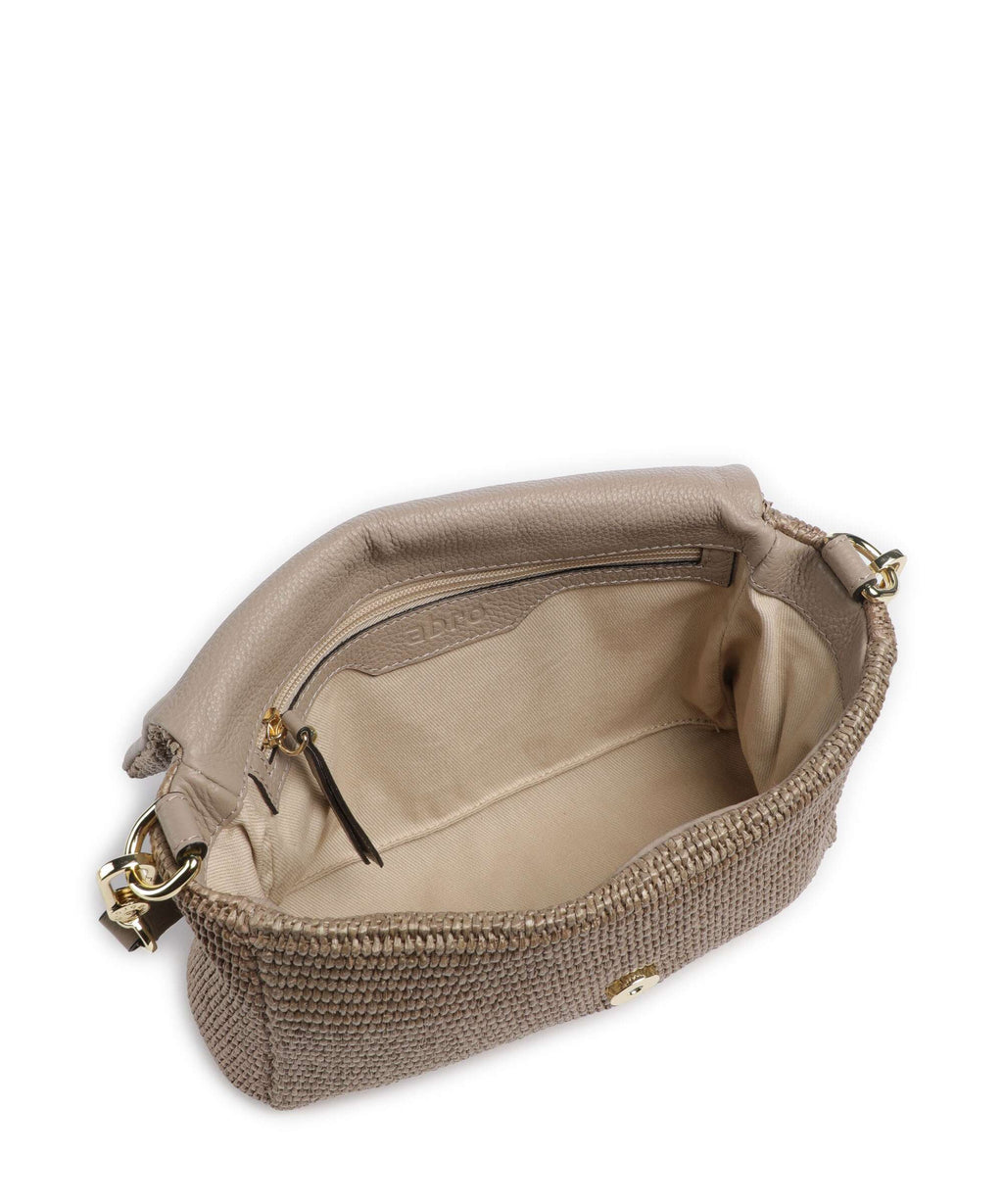 Abro Raffia Classica Temi Shoulder bag siena