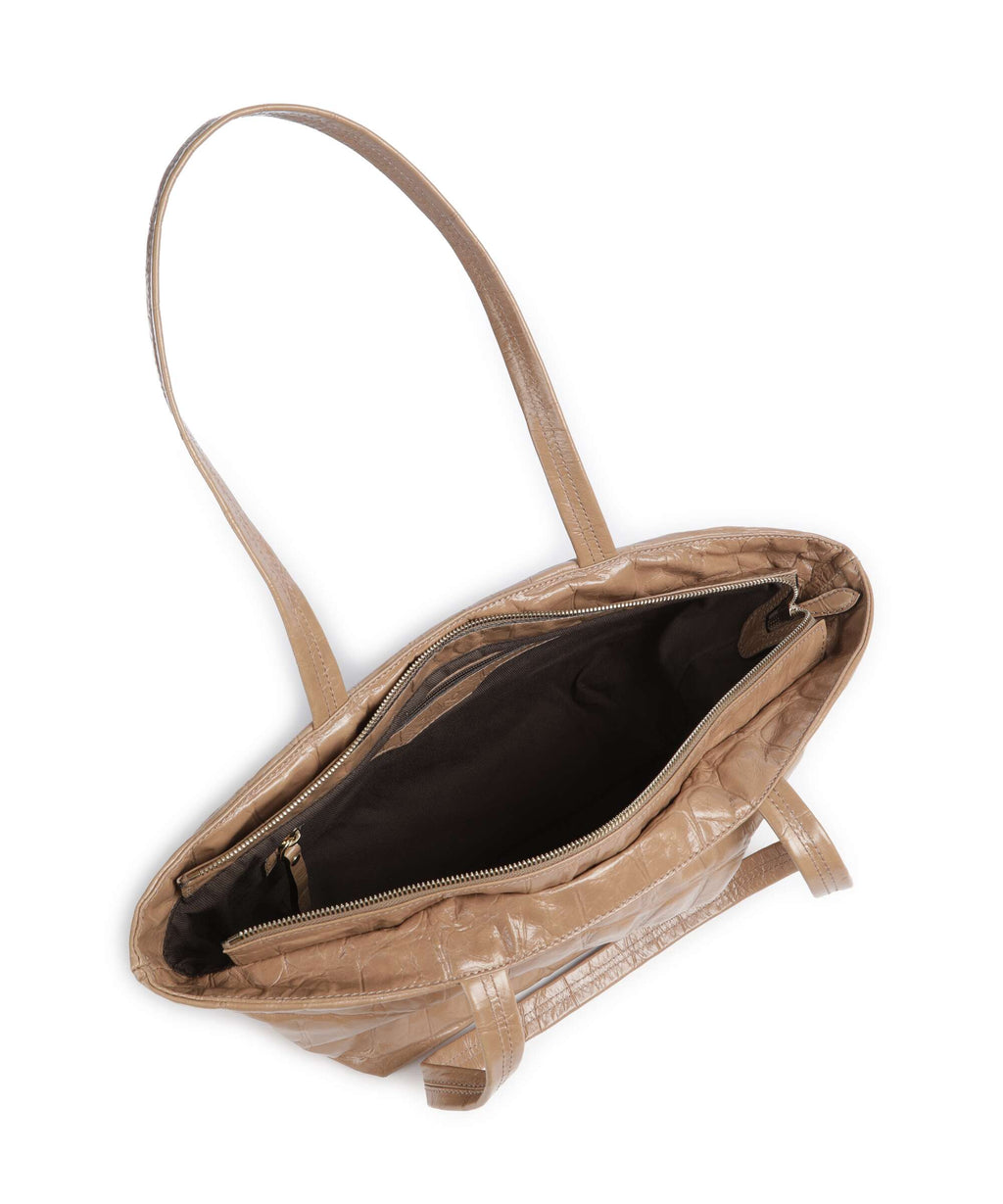 Abro Maxxi Cocco Alba Shoulder bag cappuccino