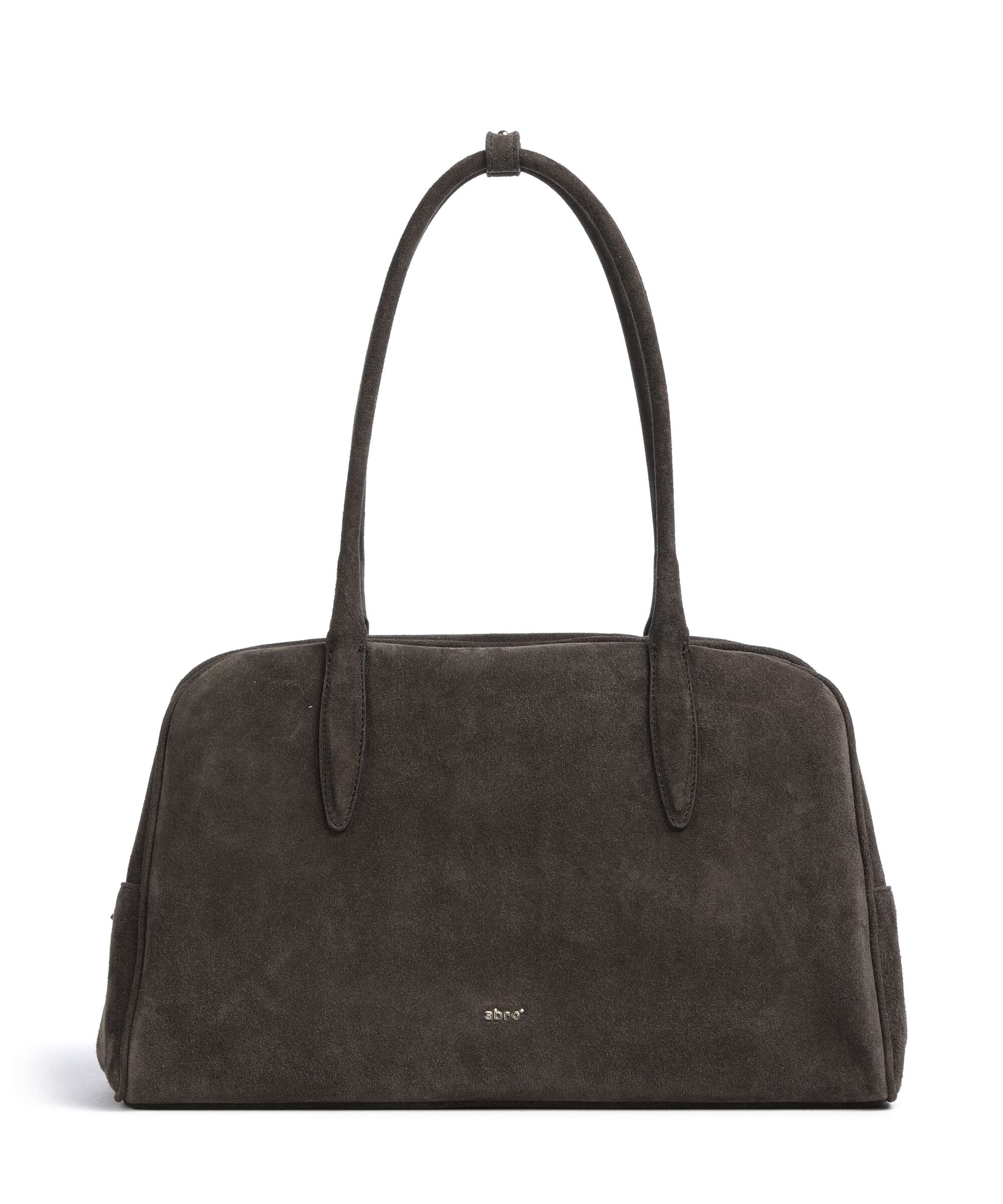 Abro Suede Amara Shoulder bag dark brown