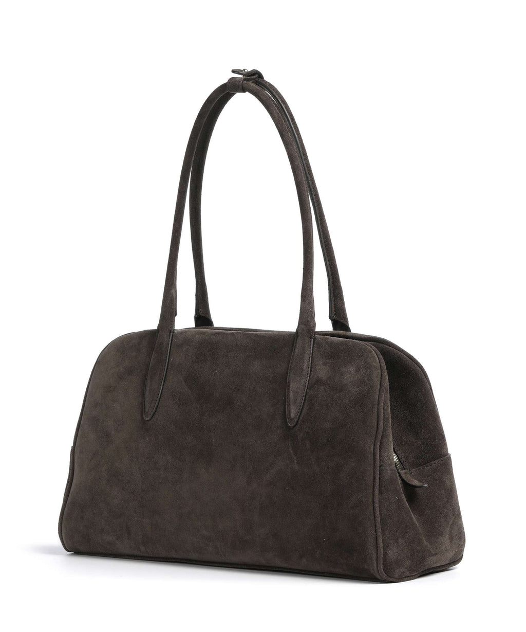 Abro Suede Amara Shoulder bag dark brown