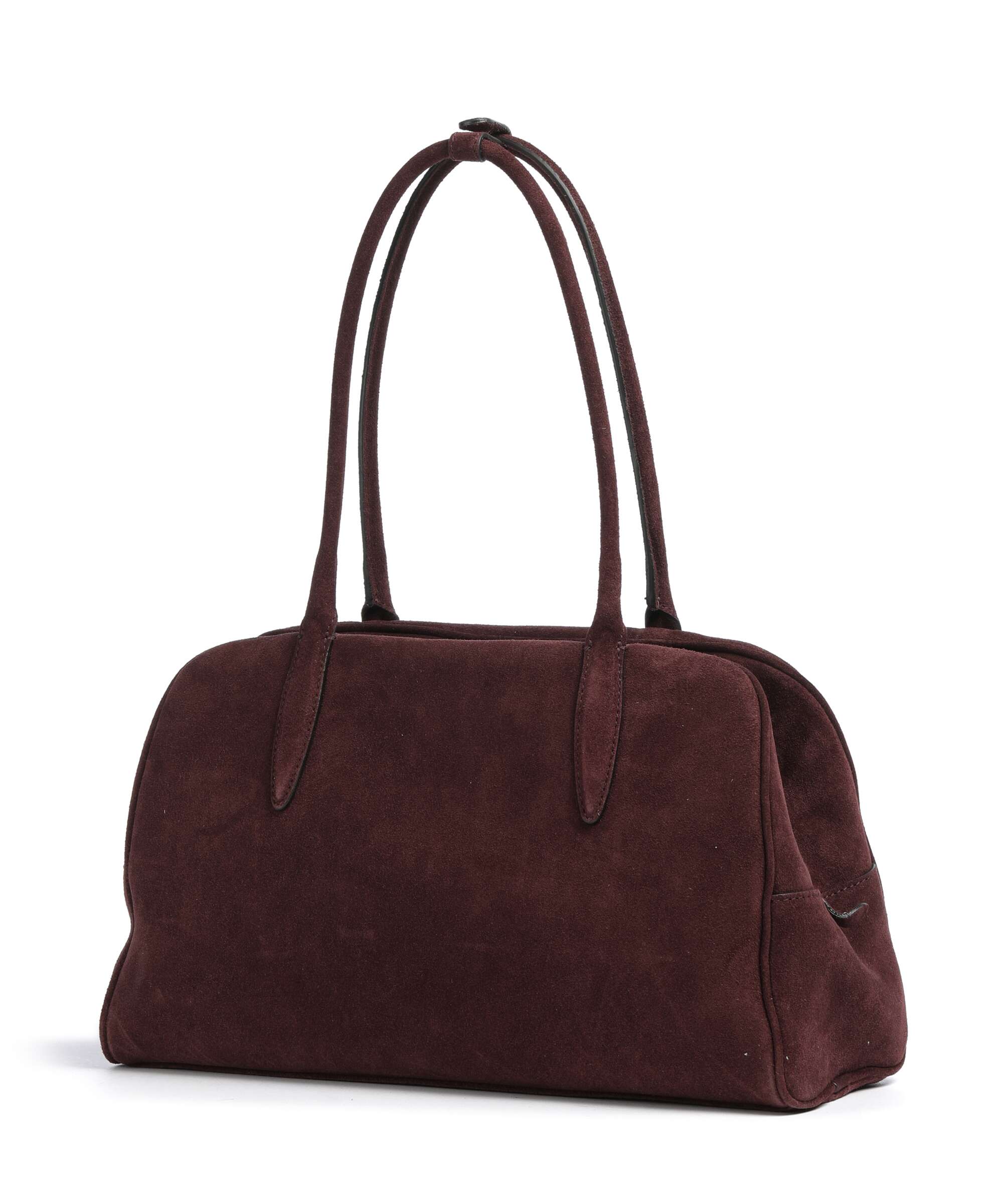 Abro Suede Amara Shoulder bag burgundy