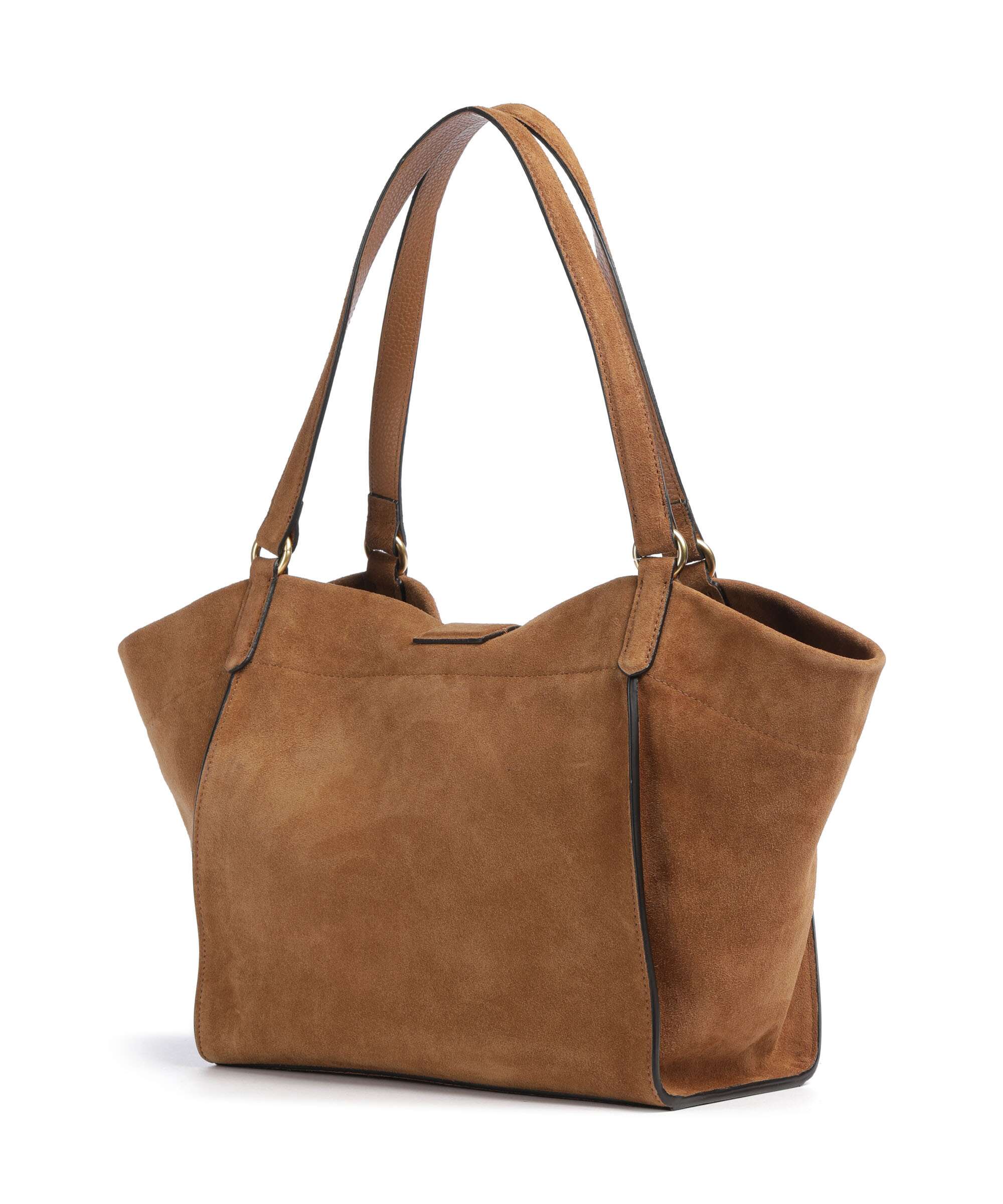 Abro Suede Temi Tote bag cuoio