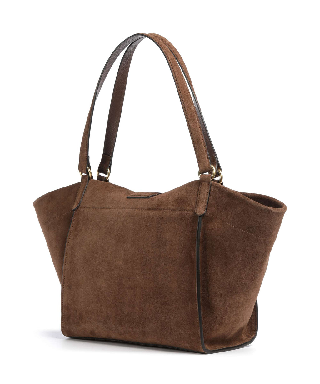 Abro Suede Temi Tote bag wood