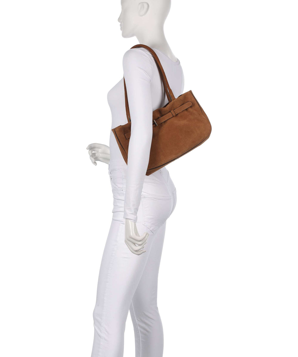 Abro Suede Jill Shoulder bag cuoio