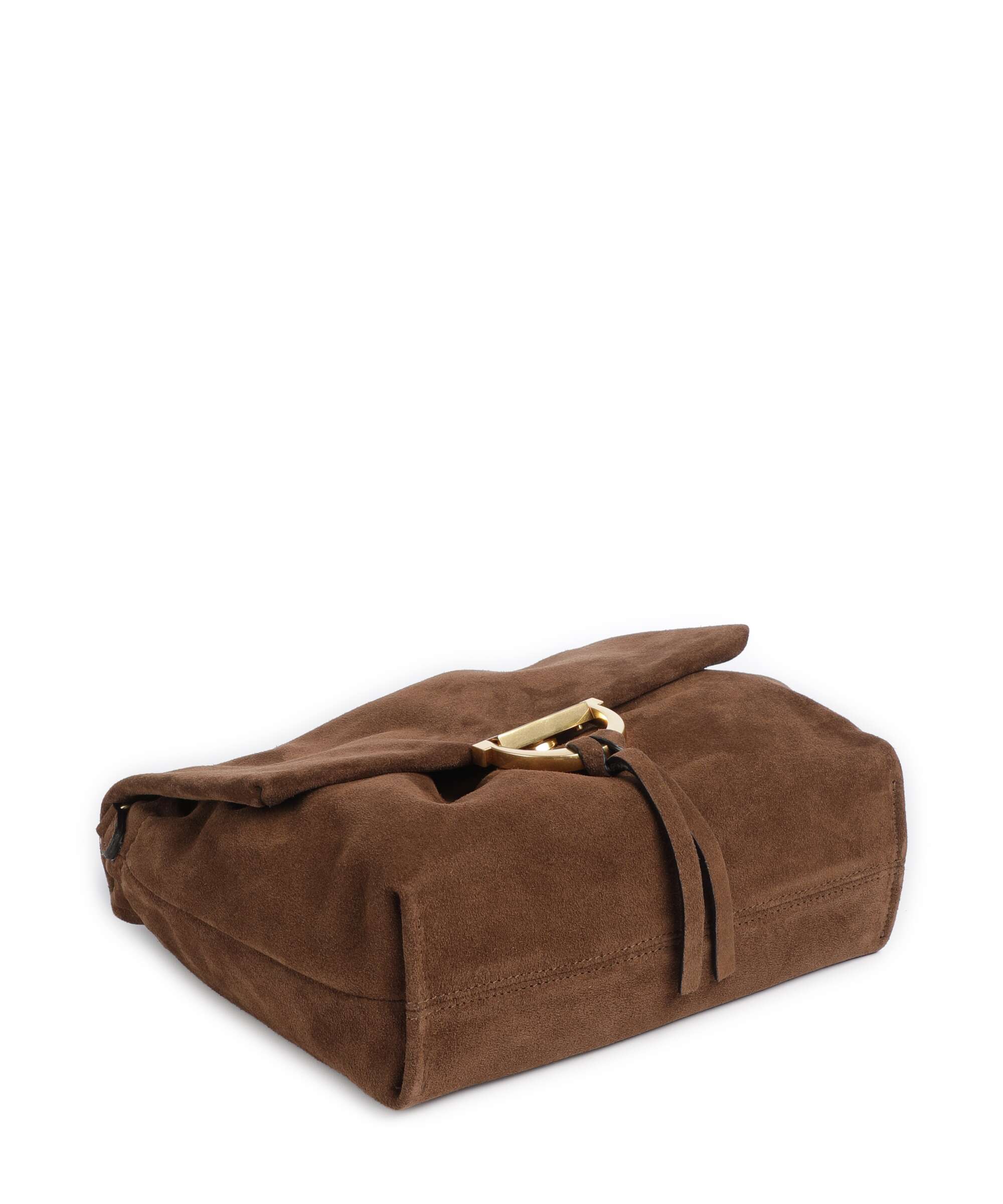 Abro Suede Temi Medium Shoulder bag wood