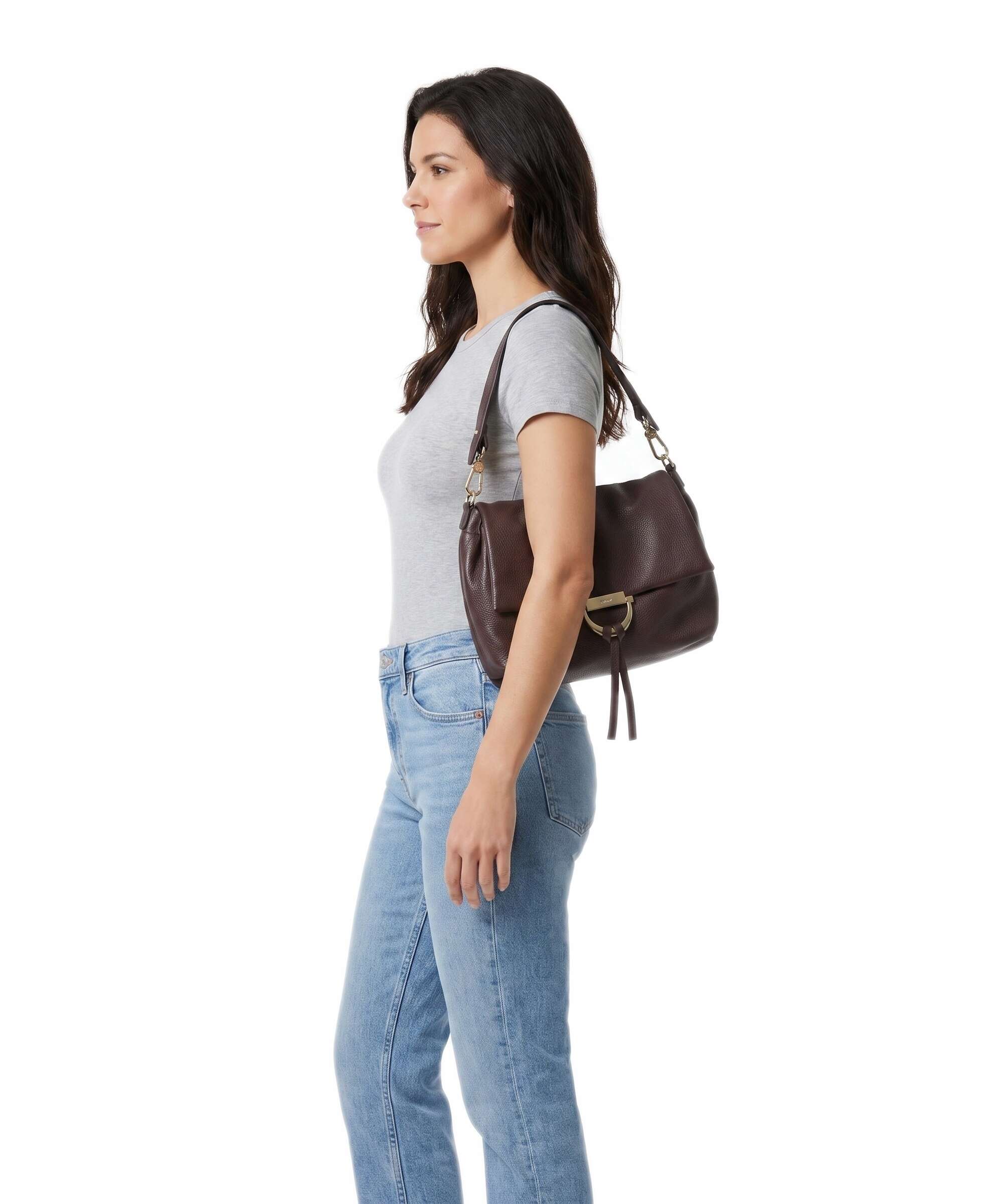 Abro Dalia Temi Medium Shoulder bag burgundy