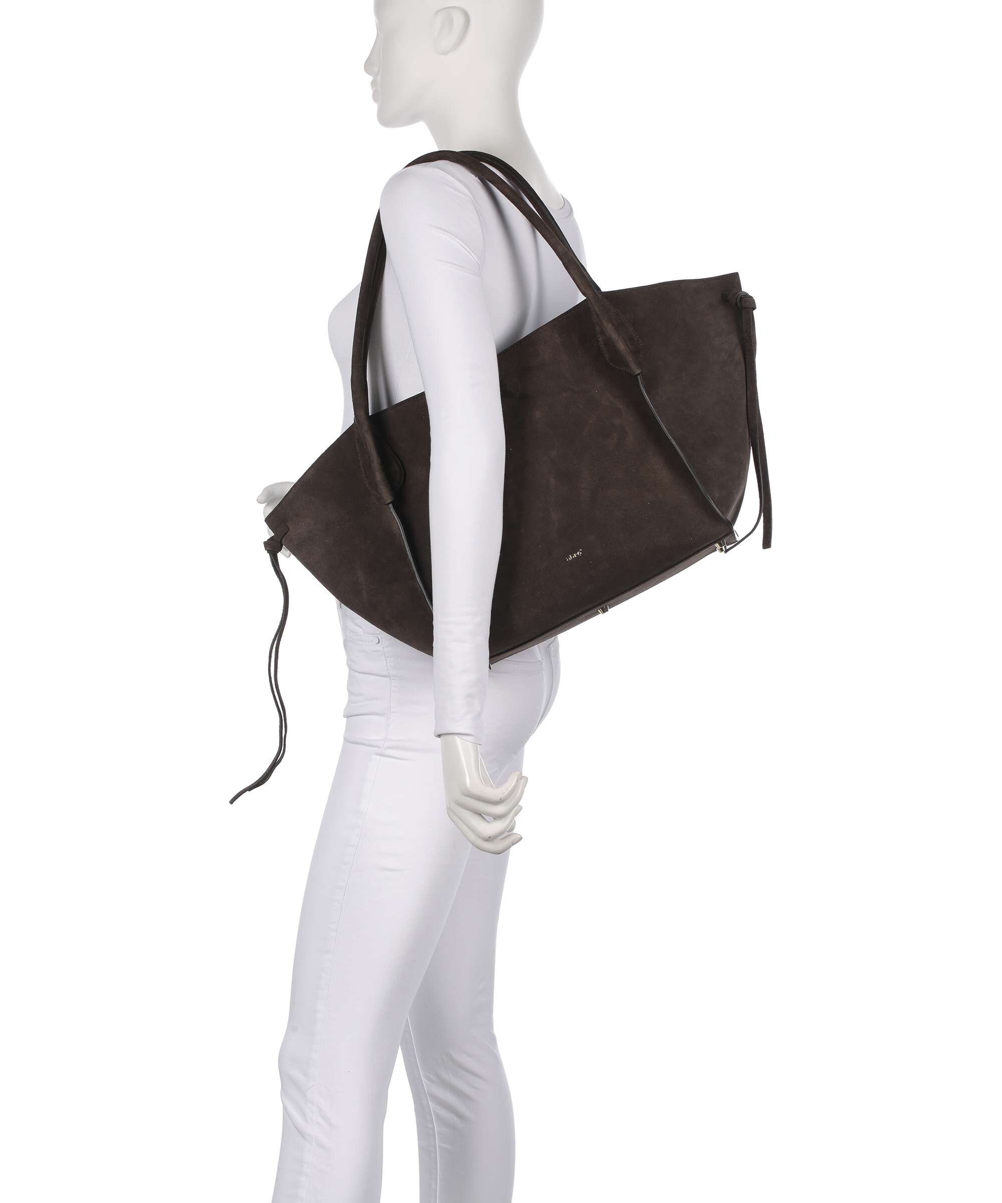 Abro Suede Vibe Big Tote bag dark brown