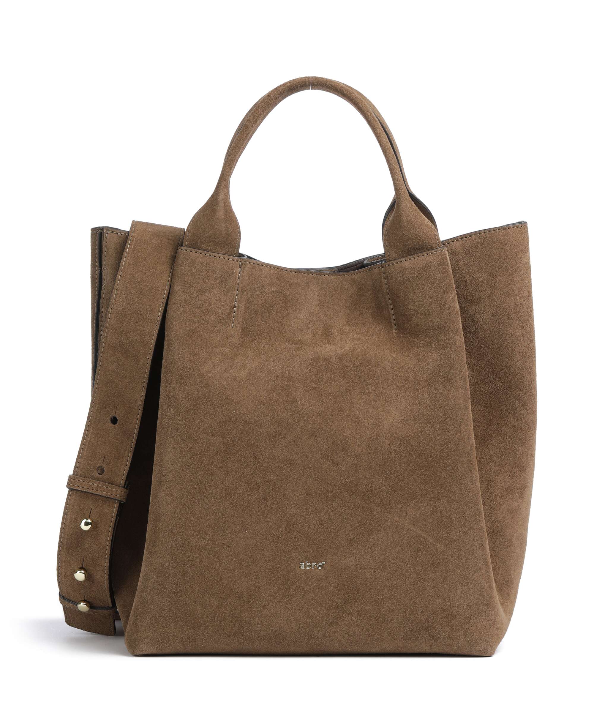 Abro Suede Essential Medium Handbag khaki