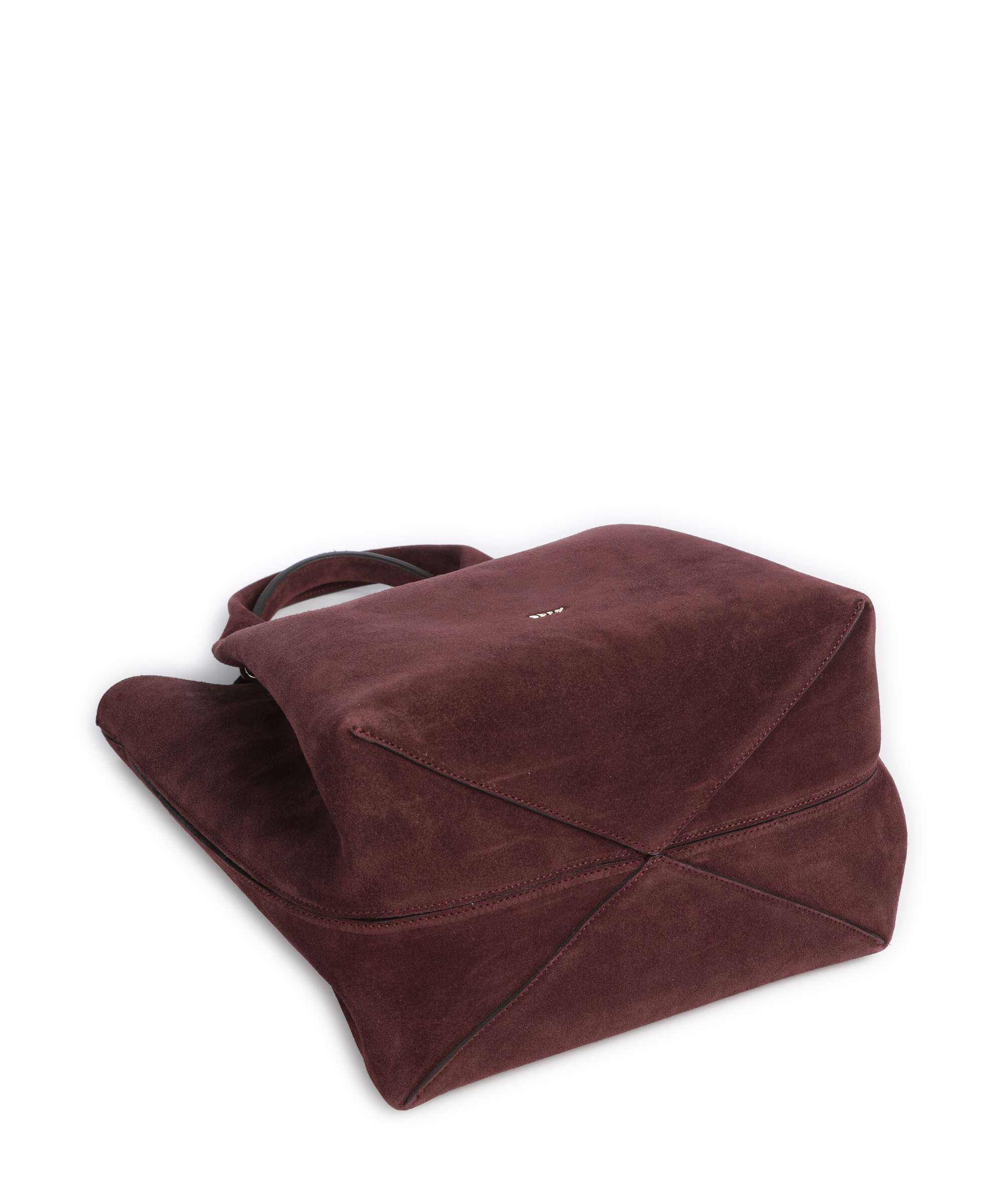 Abro Suede Essential Medium Handbag burgundy