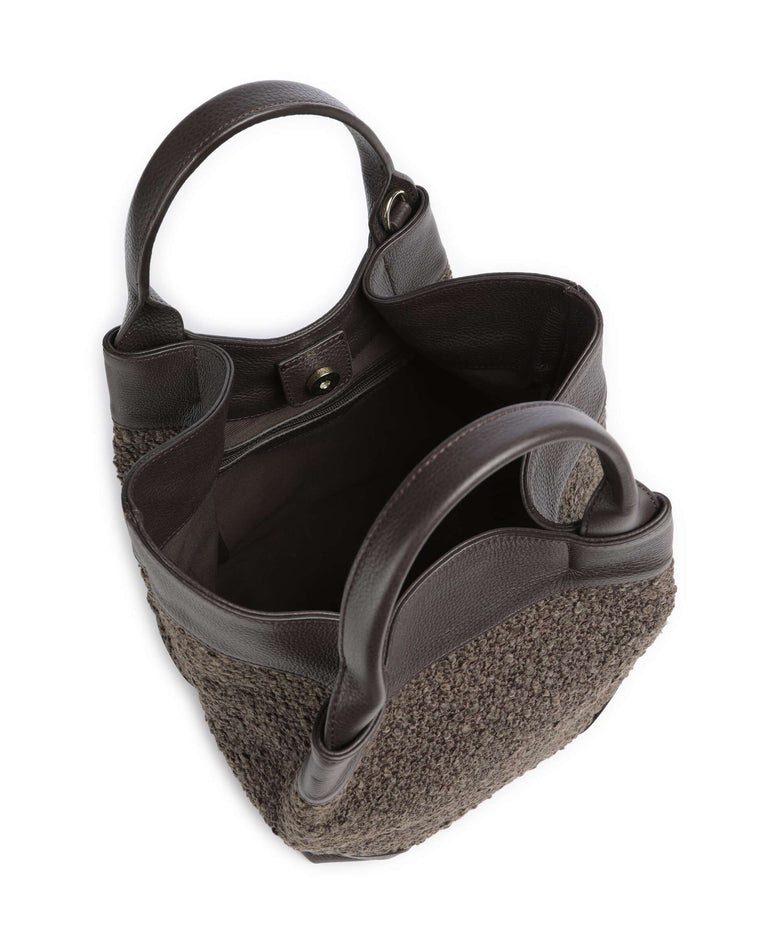 Abro Boucle´ Essential Medium Handbag dark brown