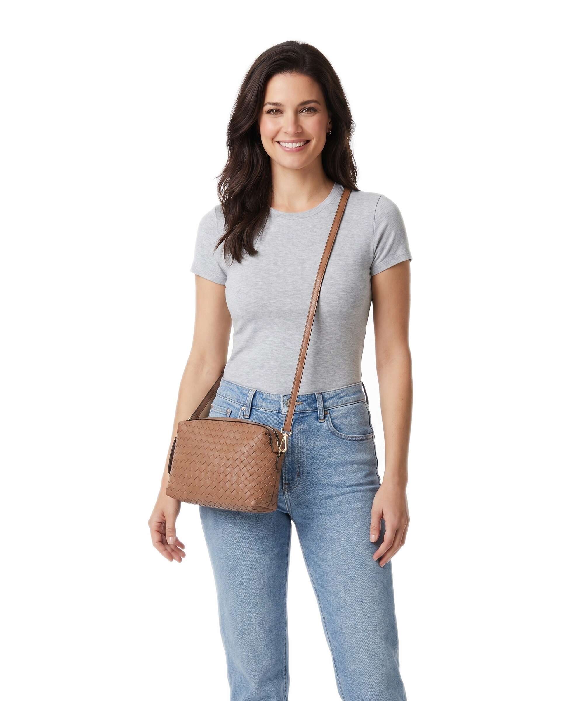 Abro Piuma Opaco Kaia Crossbody bag cuoio