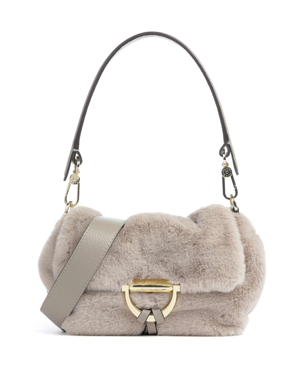Abro Eco Fur Temi Small Shoulder bag siena