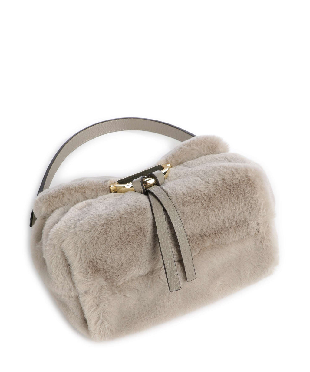 Abro Eco Fur Temi Small Shoulder bag siena
