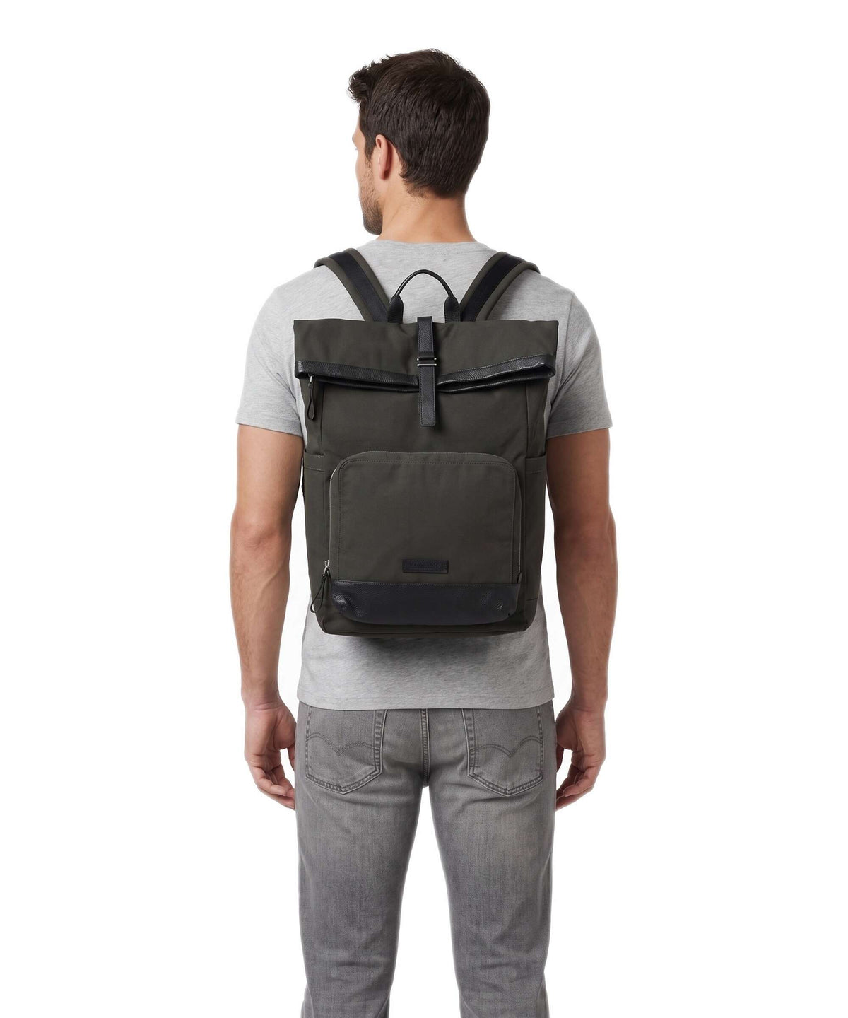 Marc O'Polo Mory M Rolltop backpack wooden earth