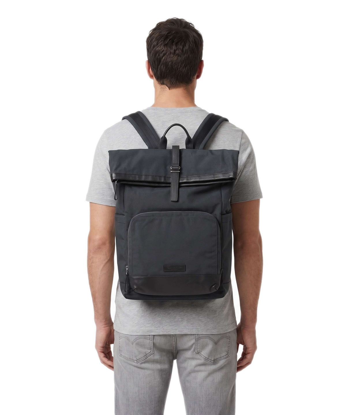 Marc O'Polo Mory M Rolltop backpack peppercorn grey