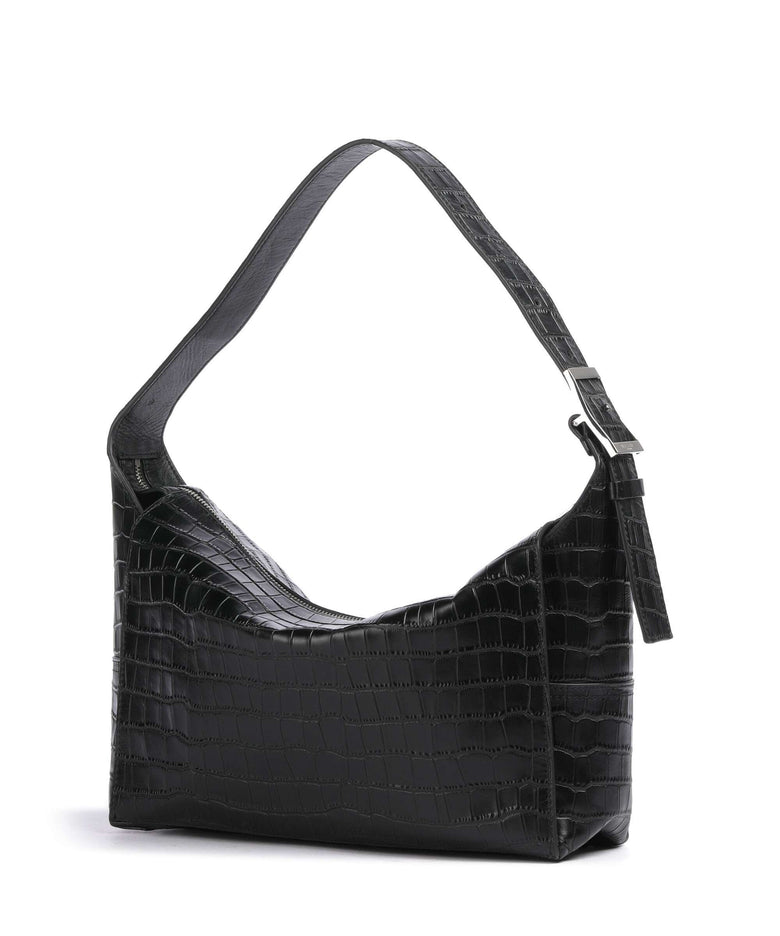 Liebeskind Lou 2 New Croco M Hobo bag black
