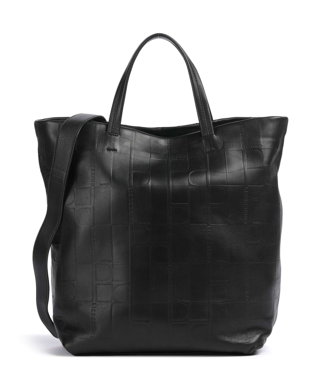 Liebeskind Hera Monogram Sheep Natural L Handbag black