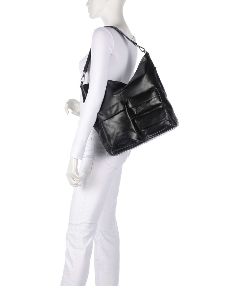 Liebeskind LK 204 Lack Distressed Hobo bag black