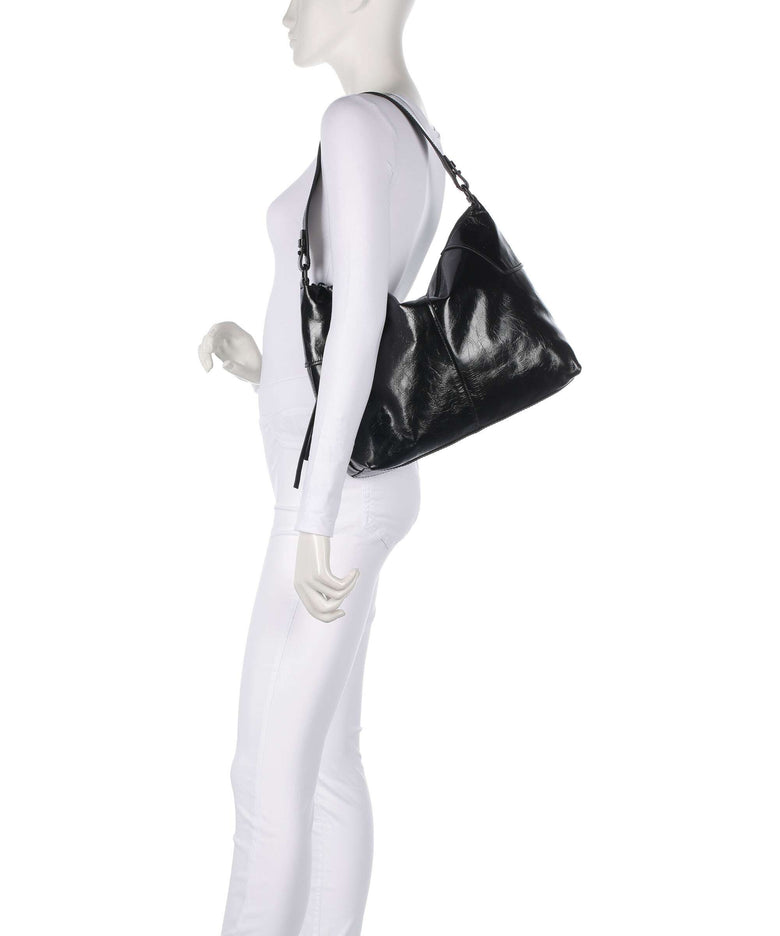 Liebeskind Mila Lack Distressed M Hobo bag black