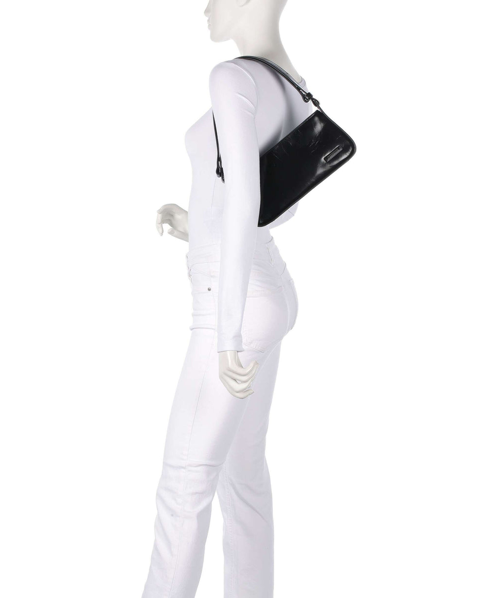 Liebeskind Franzis Lack Distressed S Shoulder bag black