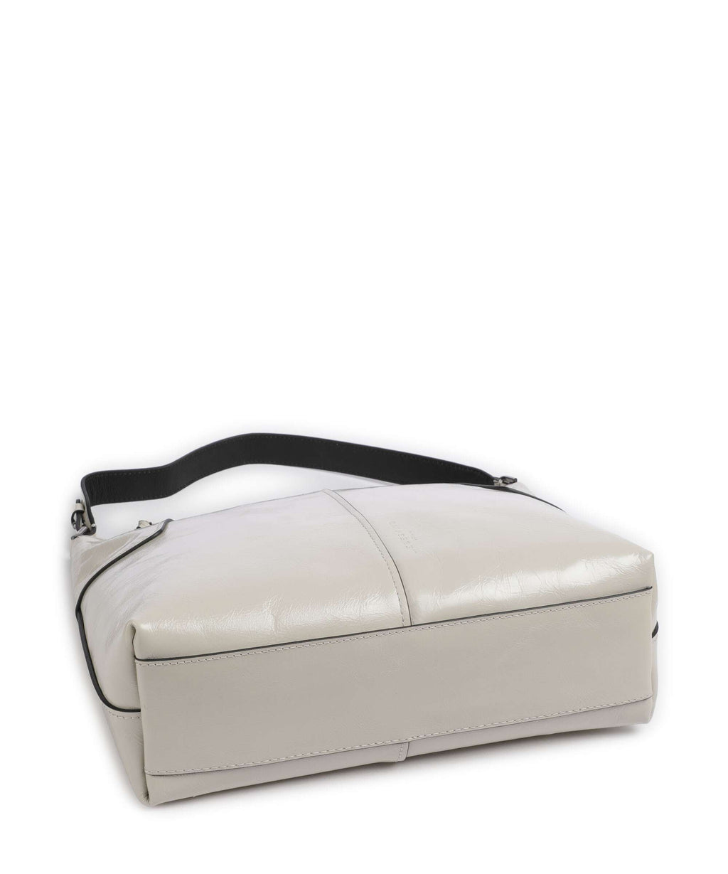 Liebeskind Mila Lack Distressed M Hobo bag milk