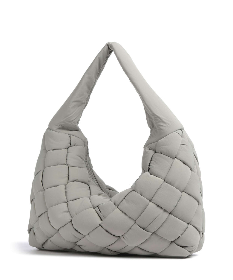 Liebeskind Bo Weaved Nylon L Hobo bag neutral grey