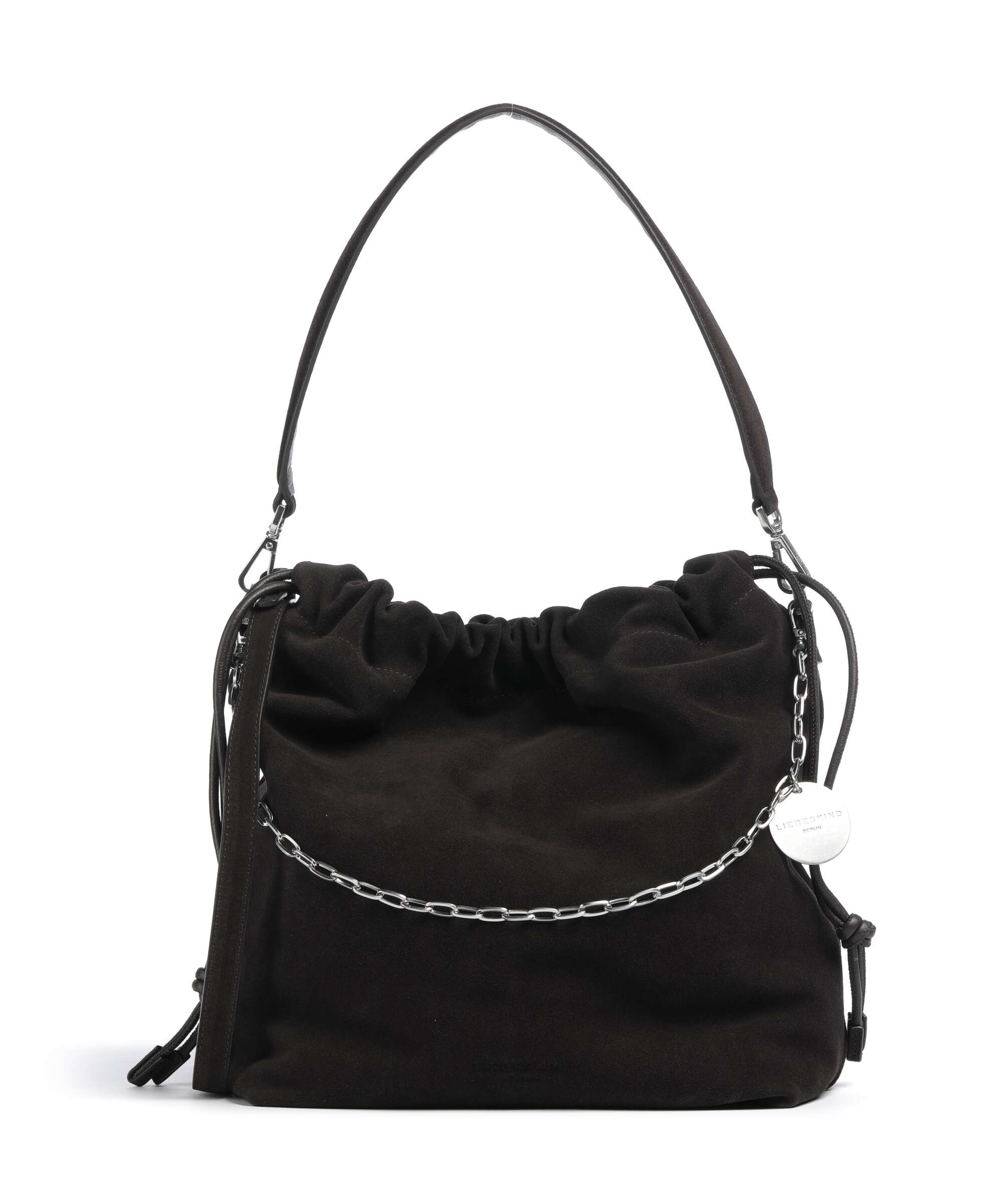 Liebeskind Lya II Hydro Suede M Bucket bag deep soil