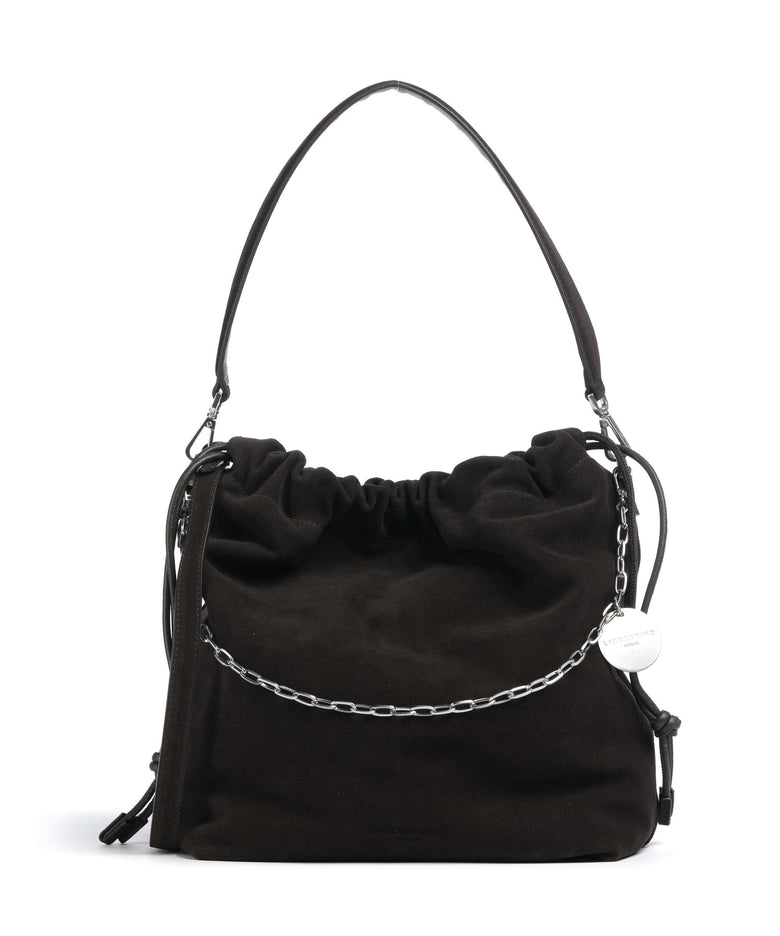 Liebeskind Lya II Hydro Suede M Bucket bag deep soil
