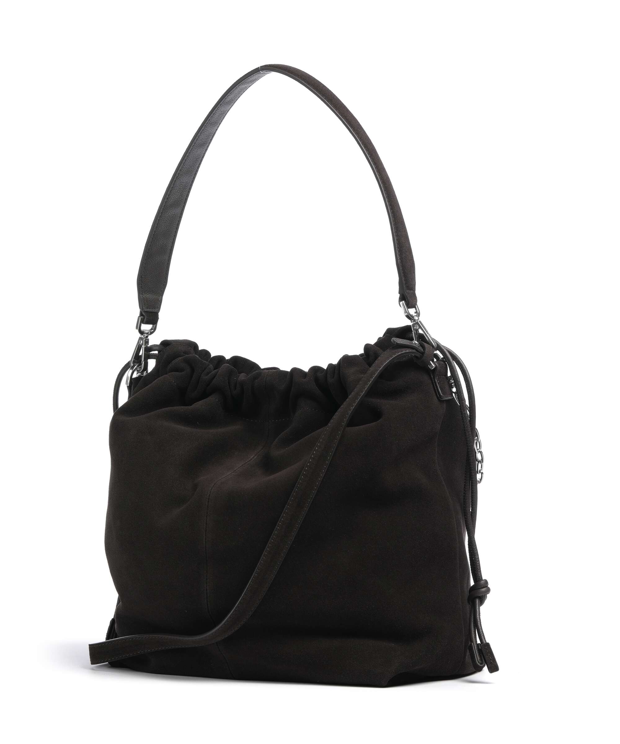 Liebeskind Lya II Hydro Suede M Bucket bag deep soil