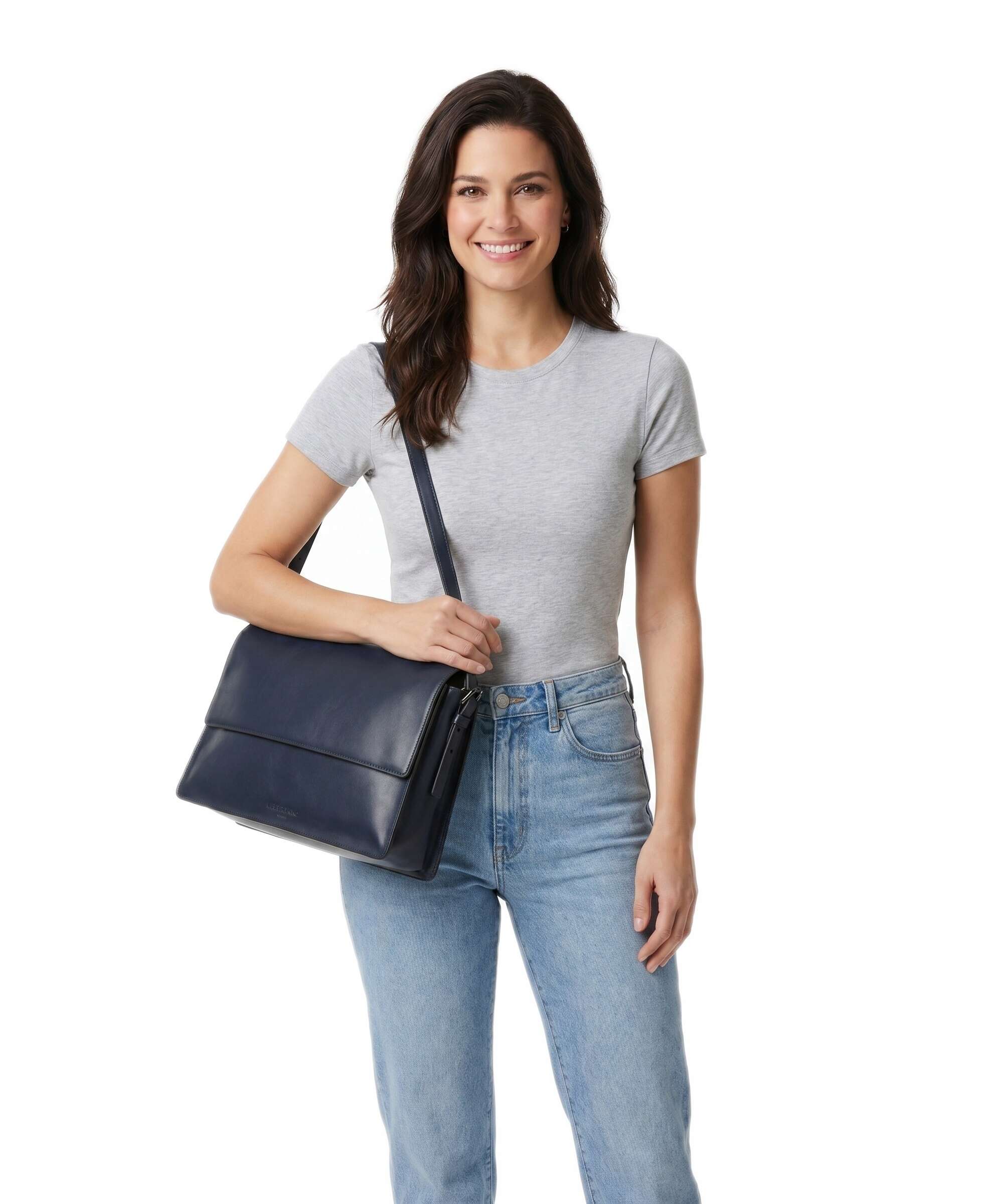 Liebeskind Audrey Recycled Soft Calf M Shoulder bag peacoat