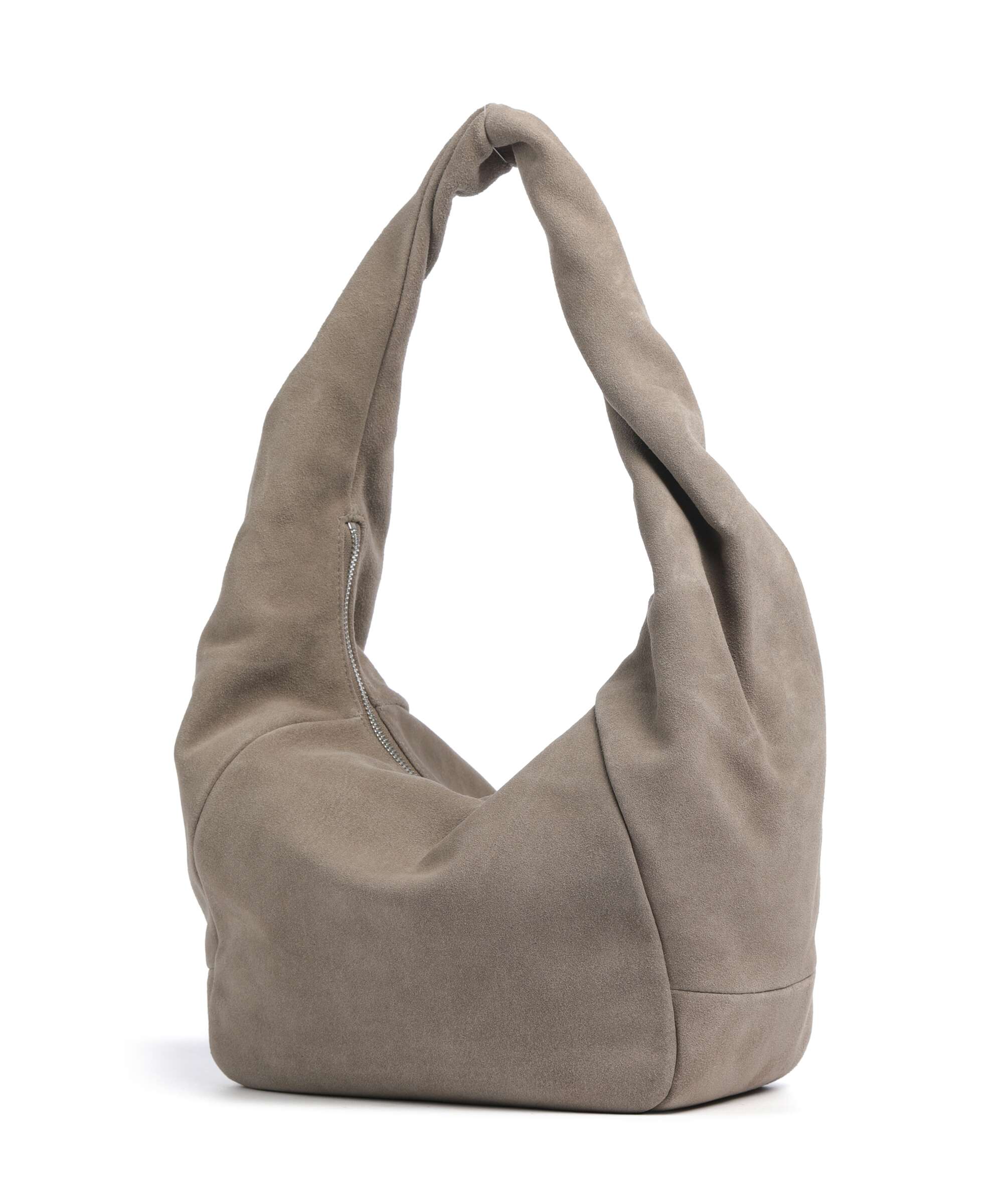Liebeskind Farrah II Hydro Suede M Hobo bag neutral grey