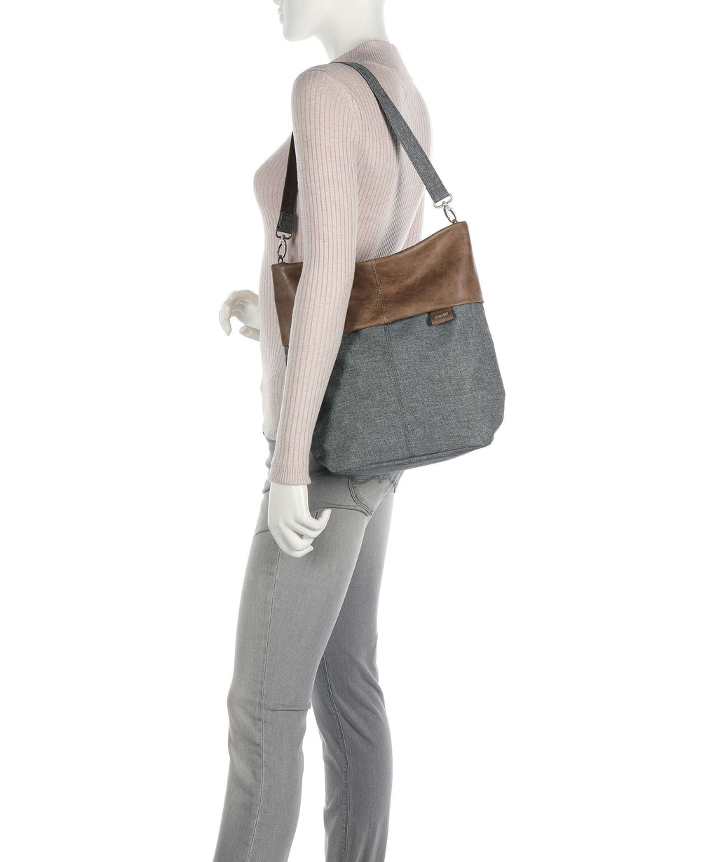 Zwei Olli OT12 Hobo bag stone