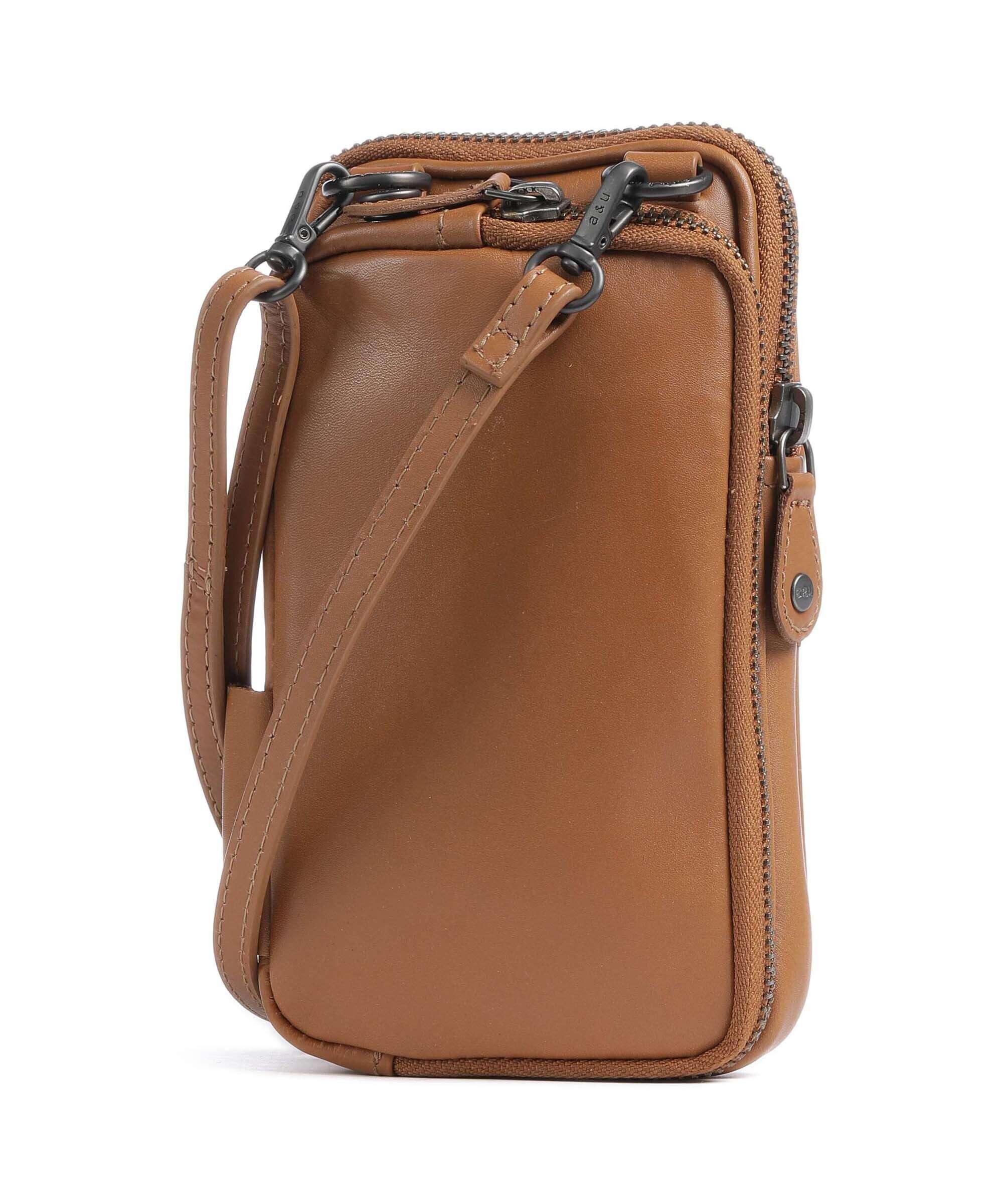 Aunts & Uncles Jamie's Orchard Prune Phone bag cognac