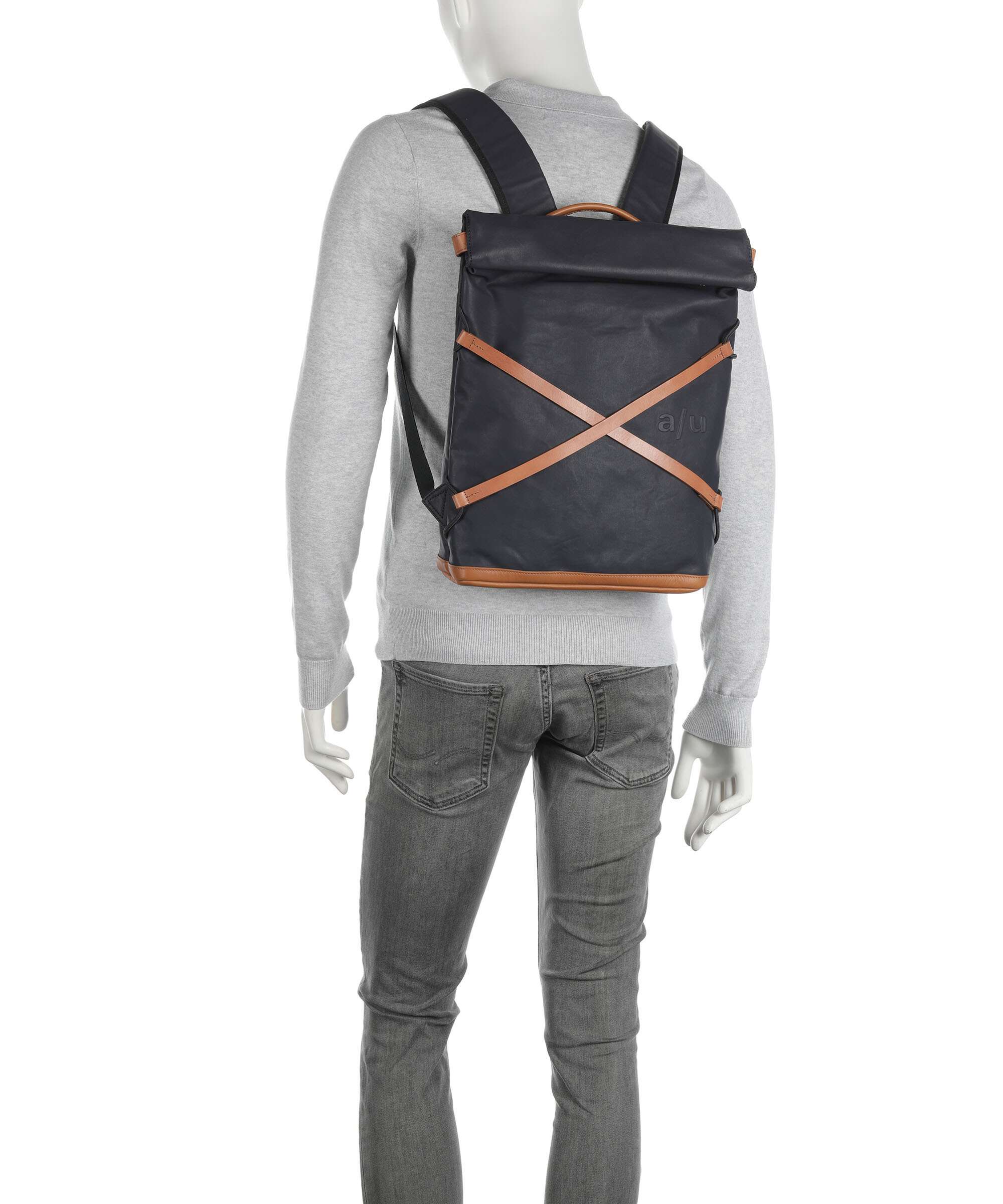 Aunts & Uncles Japan Yokohama Rolltop backpack night blue