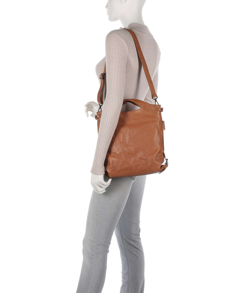 Aunts & Uncles Grandma's Luxury Club Mrs. Peach Crumble Backpack bag caramel