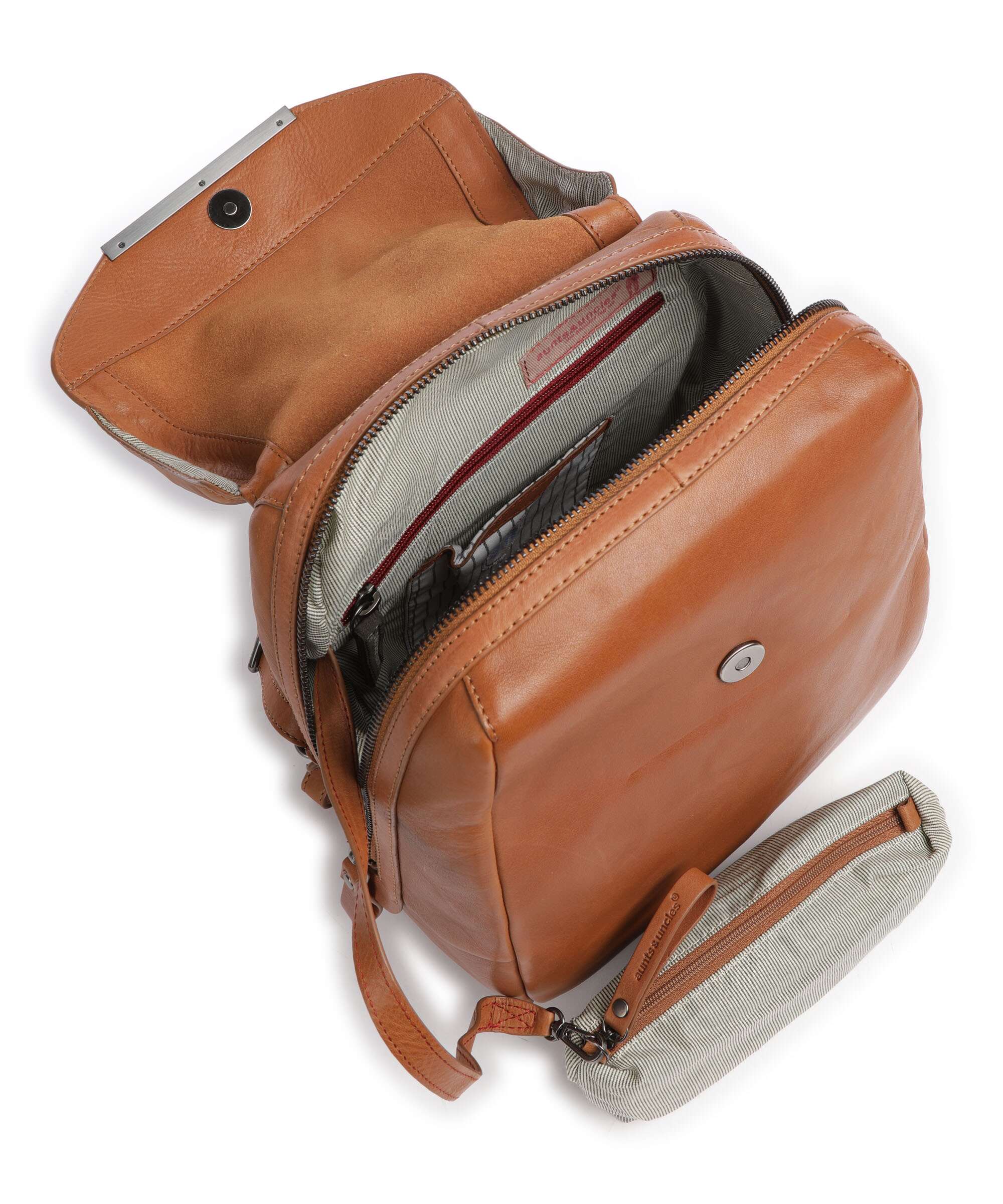 Aunts & Uncles Grandma's Luxury Club Mrs. Dumpling Backpack caramel