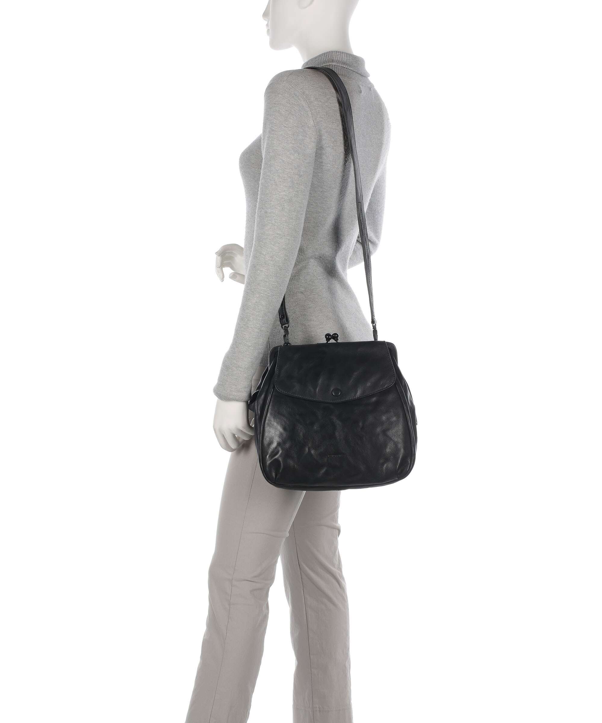 Aunts & Uncles Grandma's Luxury Club Mrs. Mousse Shoulder bag black smoke
