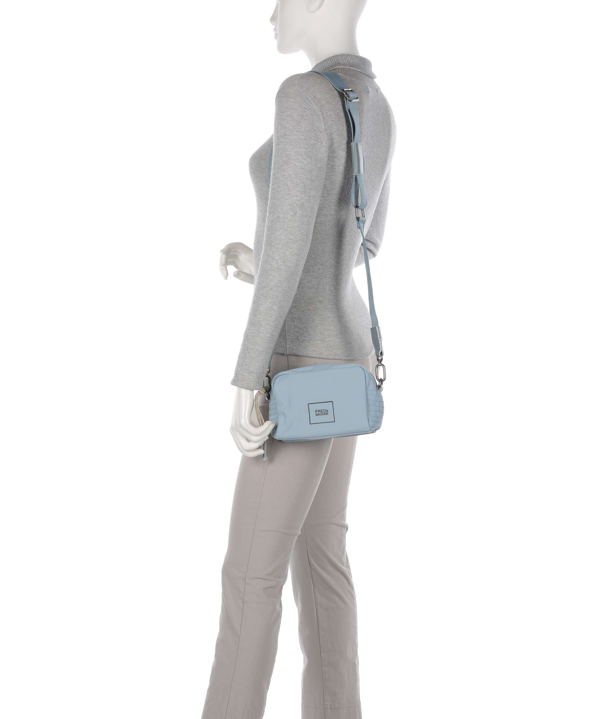 FredsBruder Friends For Life Crossbody bag dusty blue