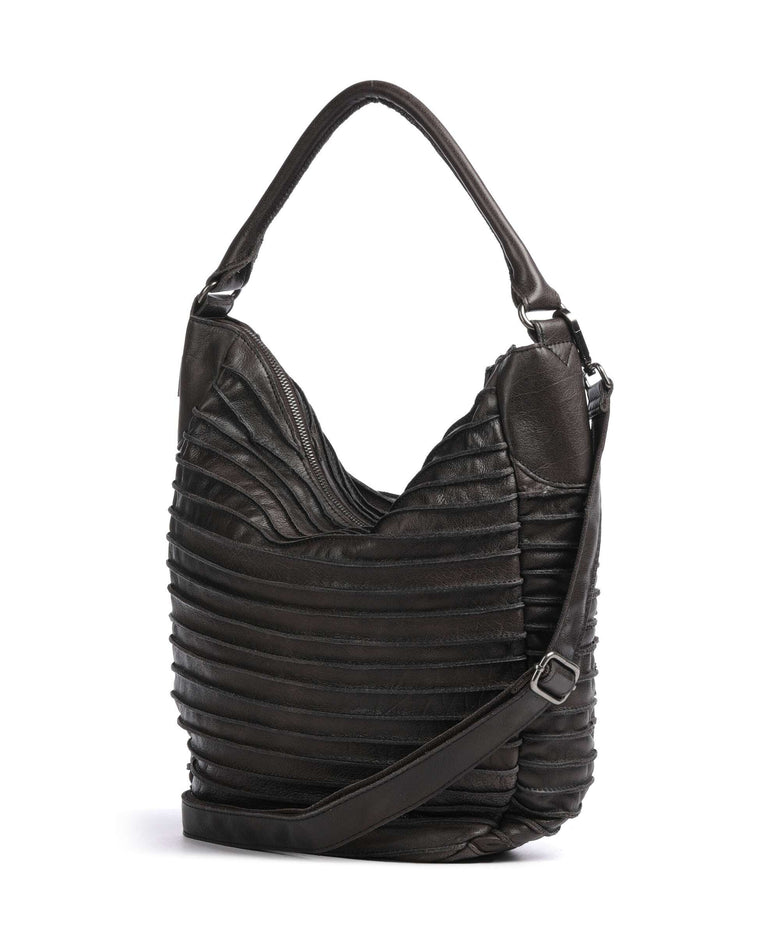 FredsBruder Bestseller Riffeltier S Hobo bag brown