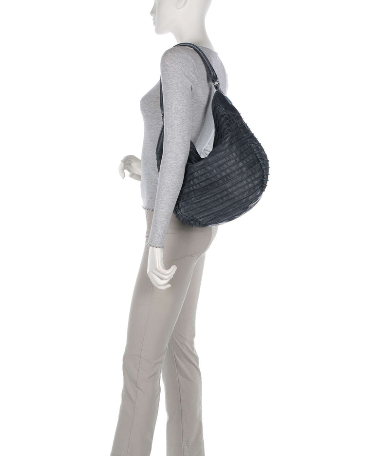 FredsBruder Bestseller Riffeltier S Hobo bag dusty blue