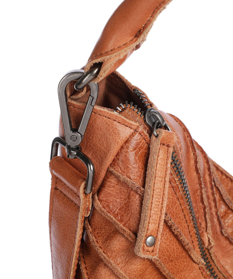 FredsBruder Bestseller Riffeltier S Hobo bag dark caramel