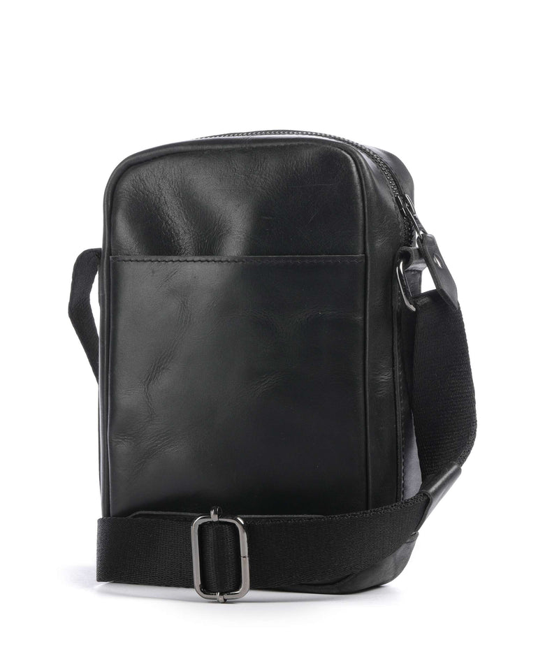 Buckle & Seam Crazy Horse Runner Crossbody bag black