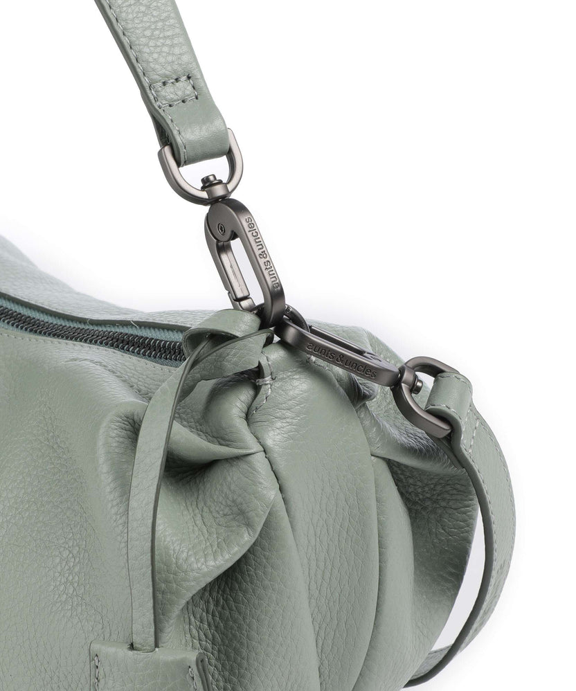 Aunts & Uncles Philocalists Sparkle Hobo bag sage green