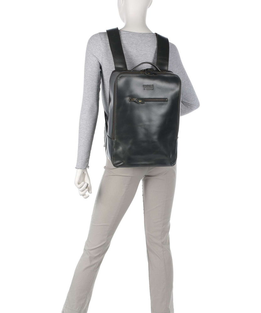 Buckle & Seam Crazy Horse Leon Backpack grey