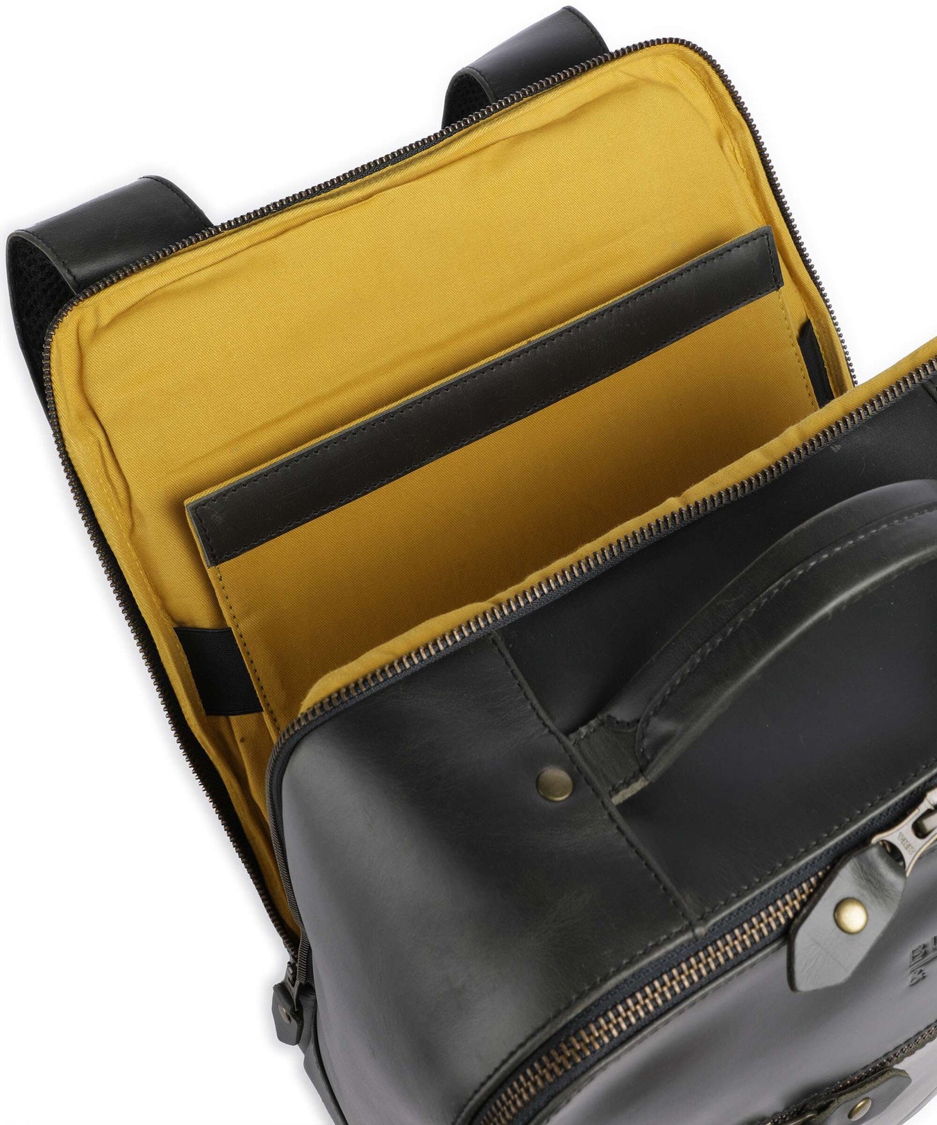 Buckle & Seam Crazy Horse Leon Backpack grey