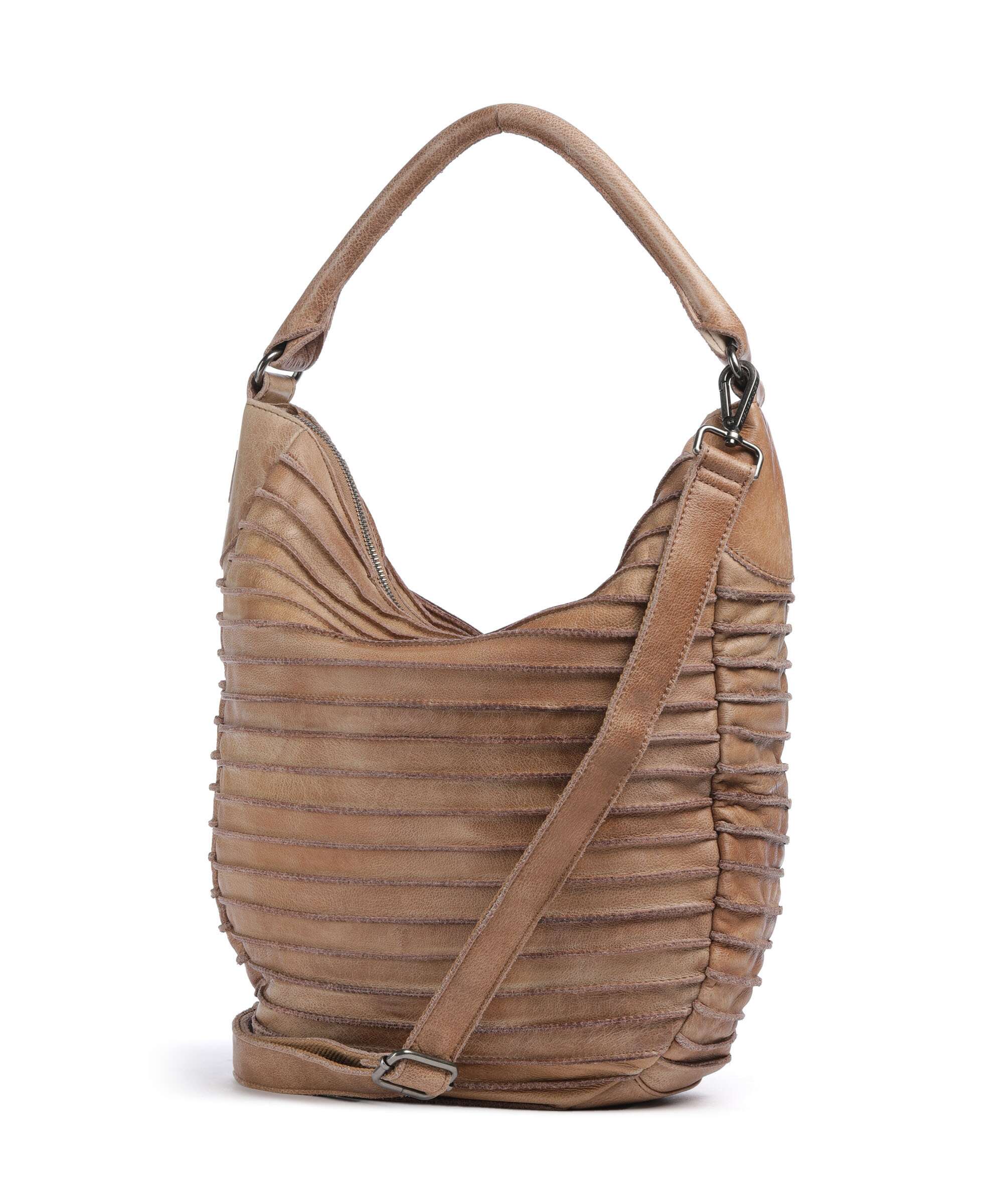 FredsBruder Bestseller Riffeltier S Hobo bag caramel