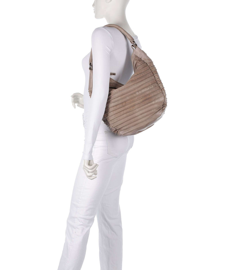 FredsBruder Bestseller Riffeltier S Hobo bag dirty stone