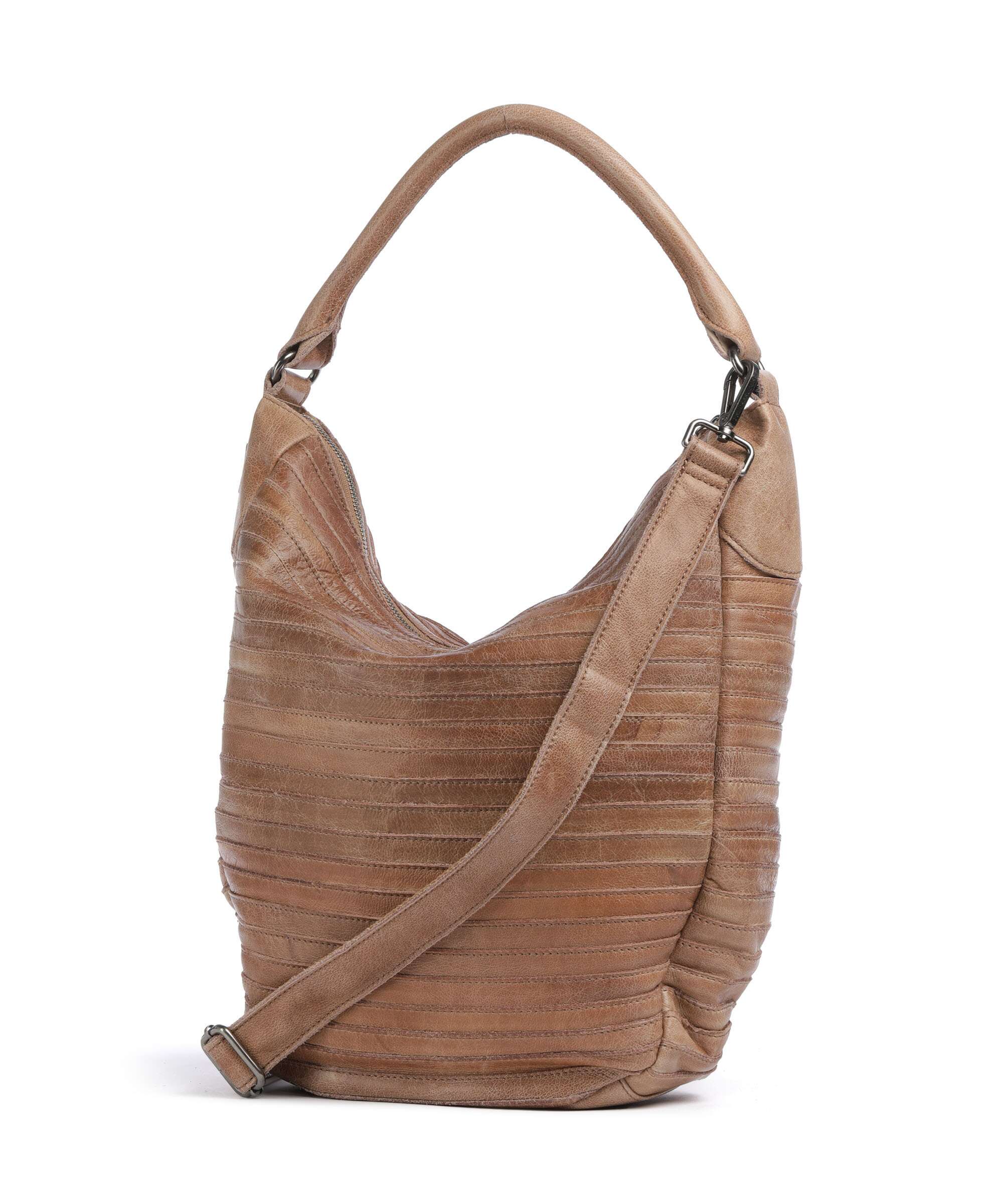 FredsBruder Bestseller Gürteltier S Hobo bag caramel