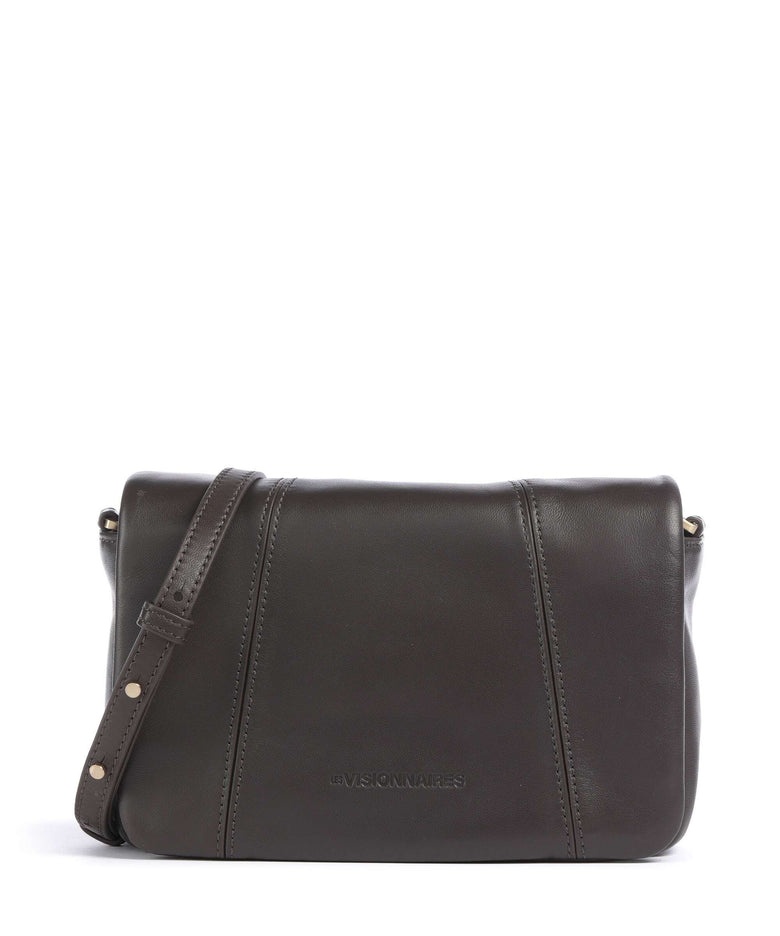 Les Visionnaires Mila Icon Silky Crossbody bag chocolate brown