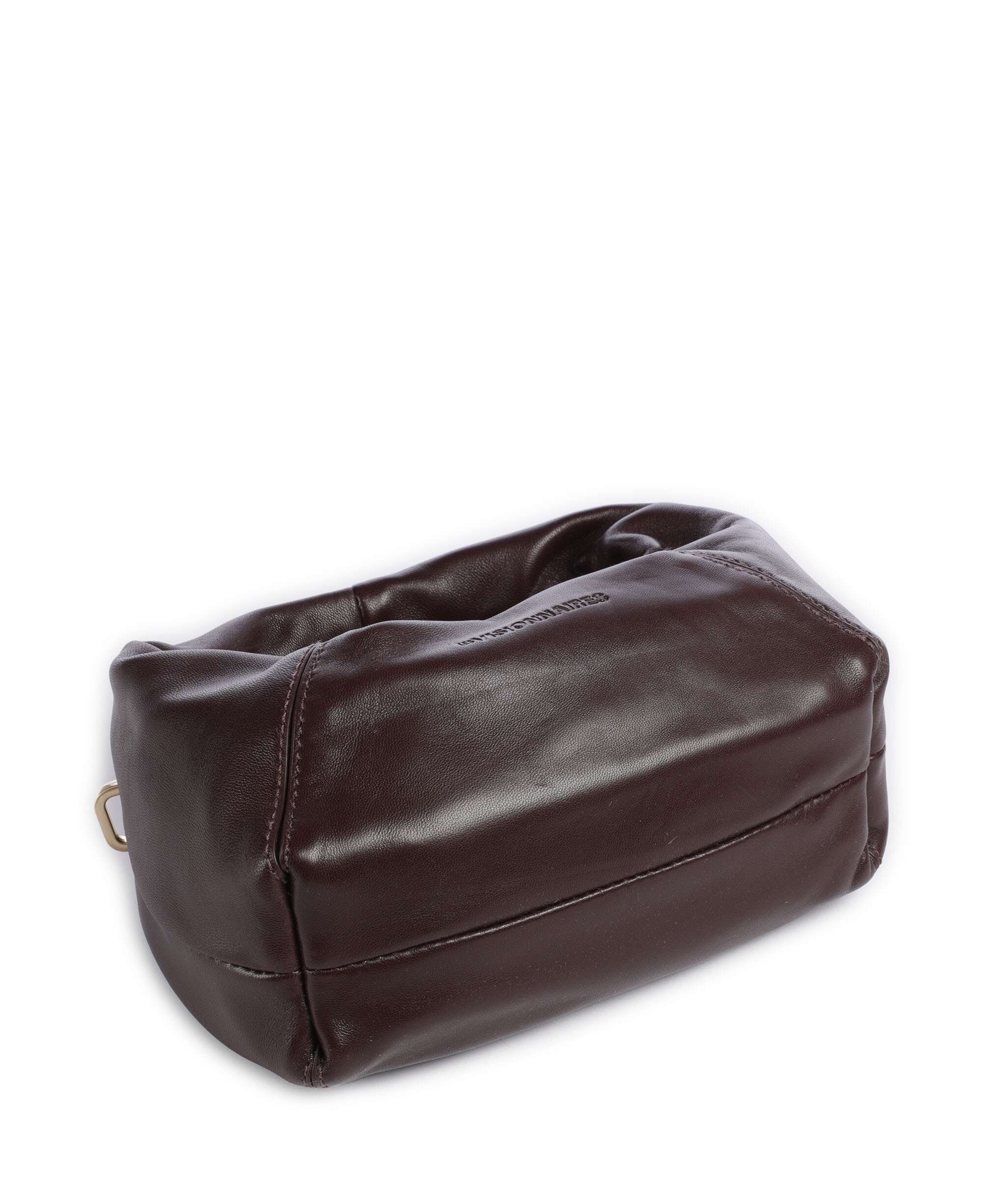 Les Visionnaires Greta Icon Cinkle Silky Handbag vinyard red